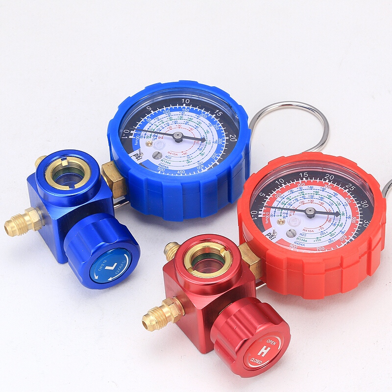 家用空调加氟工具R22/R410a加氟表压力表冷媒雪种加液汽车充氟表 双英410管各一根(1.5米一根)变频410空调高清大图