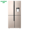 容声(Ronshen)BCD-460WVK1FPMR 460升 十字对开多门冰箱 时尚水吧 双变频 一级能效(伯雅钢)