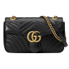 GUCCI 古驰女包 MARMONT系列牛皮双G绗缝女士单肩包443497系列26cm*15cm*7cm