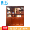 榭邦1832四门书柜办公家具办公室柜文件柜储物柜木质资料柜油漆贴木皮储物柜文件柜