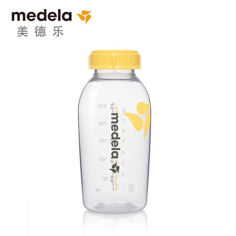 [苏宁红孩子]瑞士美德乐/Medela 单个盒装250ml奶瓶 PP储奶瓶 母乳保鲜 掉落时不易破碎 标准口径 使用轻便