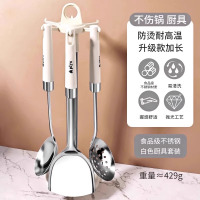 锅铲家用厨房炒菜铲大号高档精致汤勺漏勺食品级不锈钢厨具Y8169
