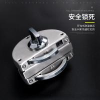 水龙珠(SHUILONGZHU)玻璃门锁推拉门玻璃锁双门免开孔不锈钢店铺中央锁单门双开门锁