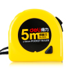 得力(deli) 8203 钢卷尺 5M 便携小巧 黄色 XHJ 单只装