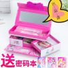 儿童韩版密码锁文具盒卡通三层多功能文具盒大容量铅笔盒笔袋男女