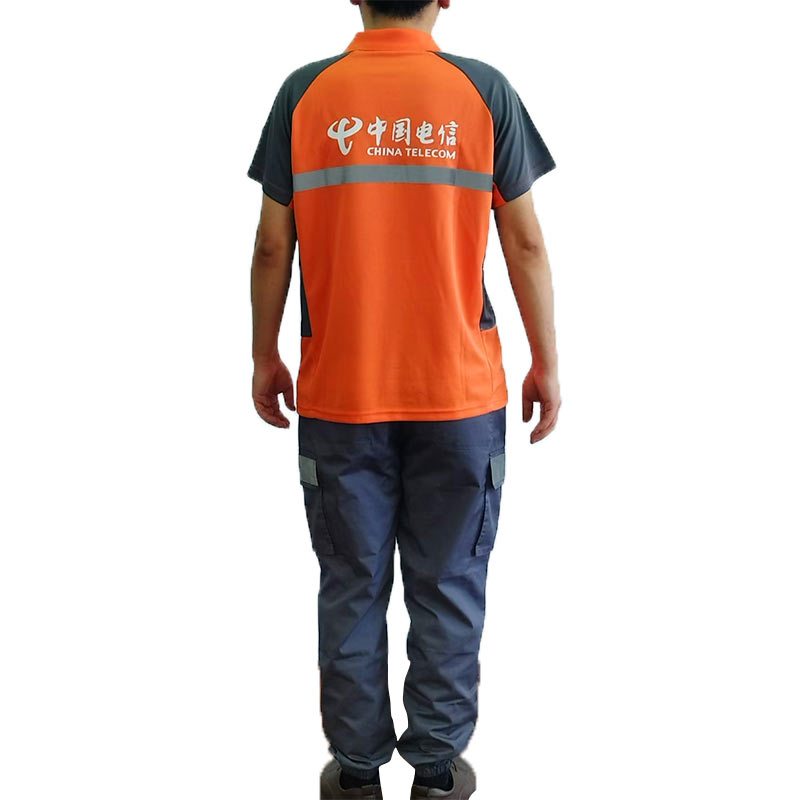 理念 夏季休闲商务翻领短袖工装 均码