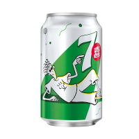 百事可乐 7喜 冰爽柠檬汽水 碳酸饮料 330ml*24(整箱)(新老包装、纸箱/塑包随机发货)