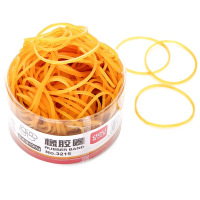 得力(deli) 3215 乳胶圈/橡皮筋/橡胶圈 反复拉伸不断（100g/筒）