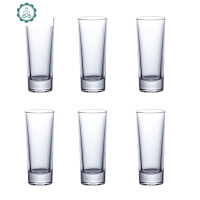 水晶玻璃白酒杯啤酒杯一口杯3钱杯5钱杯一两杯家用白酒杯套装 封后 款式八70ml直身杯(6只)玻璃杯