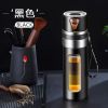 茶杯玻璃茶水分离杯泡茶杯男便携高档杯子420ml水杯个人专用550ml 商务黑 升级防摔420ml+防烫茶仓