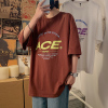 梵克公牛夏季短袖男港风T恤牌原宿风休闲半袖衣服印花宽松嘻哈流丅恤