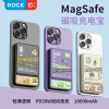 ROCK Magsafe磁吸无线充电宝20W双向快充移动电源10000mAh苹果15/14热带雨林[超大容量磁吸快充]