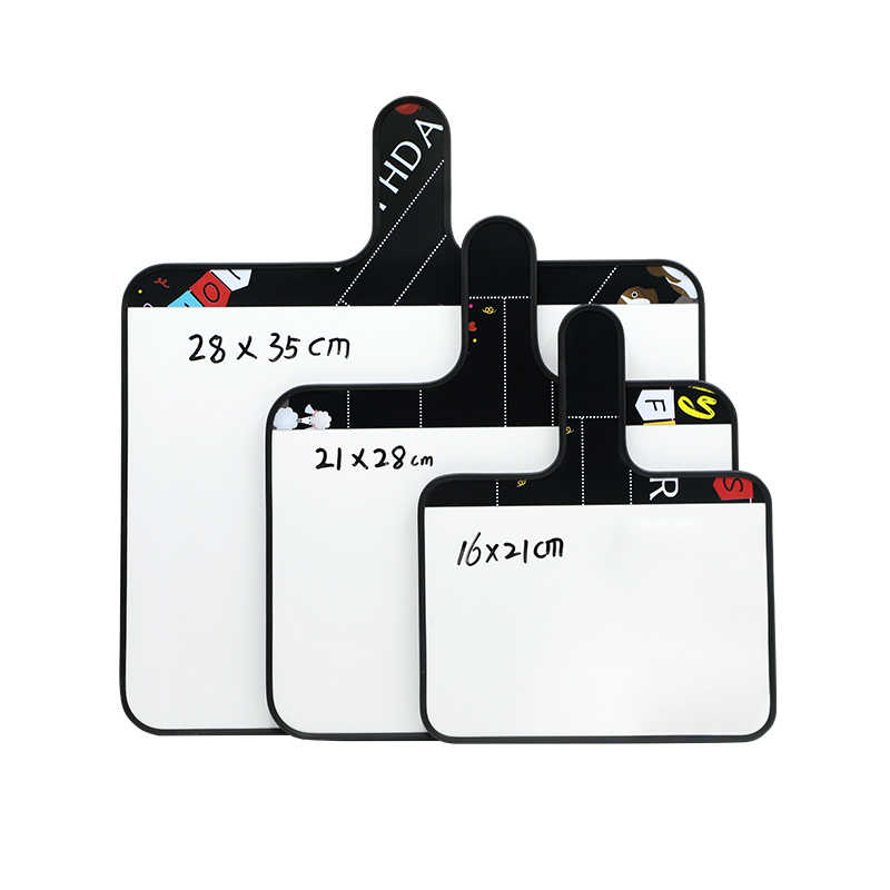 磁博士磁性手持小白板可擦写大号直播间黑板写字板提示板迷你手举答题板手举牌学生幼儿园评委接机手拿计分板28*35cm