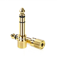 绿联(UGREEN)麦克风转接头 20503 6.5mm转3.5mm音频转换线公对母插头 耳机麦克风话筒功放音响箱转换器