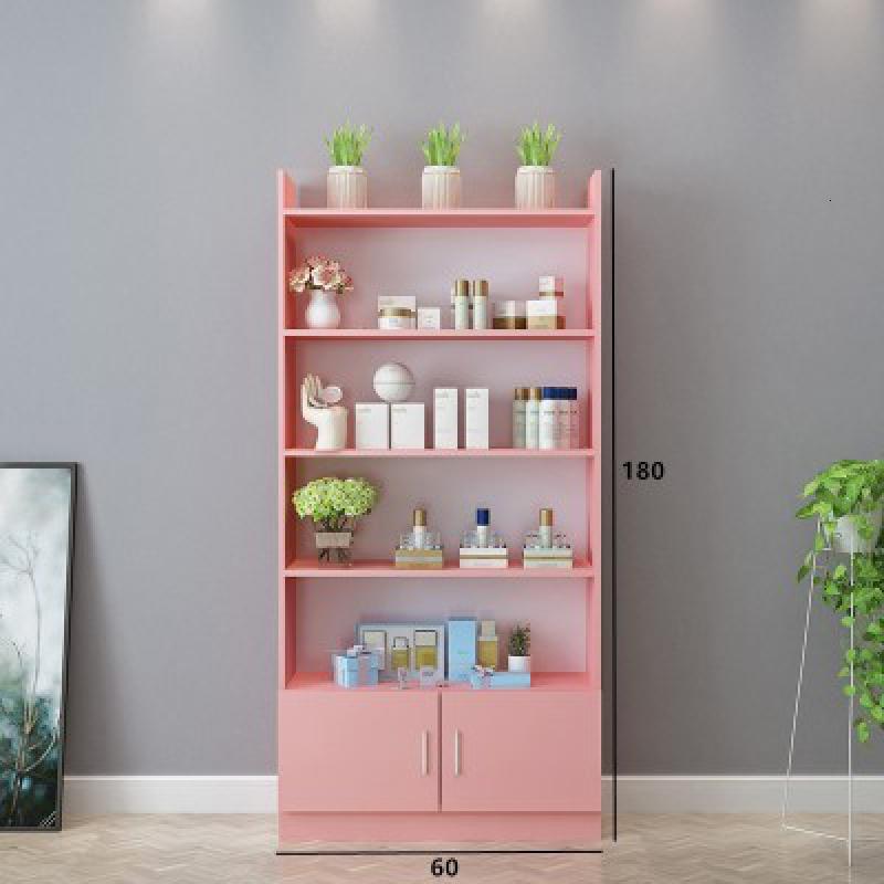 化妆品货架展示柜陈列柜理发店美甲柜子院药店护肤产品展示架 1.8米高*60厘米宽颜色备注