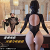 长夜漫漫情趣内衣性感透视紧身长袖网衣连体衣镂空比基尼夜店5302