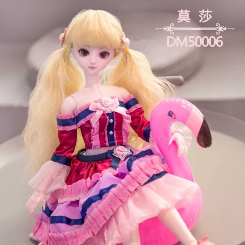 叶罗丽娃娃正品罗丽仙子冰公主50cm夜萝莉叶萝莉莫纱娃娃套装女孩莫纱