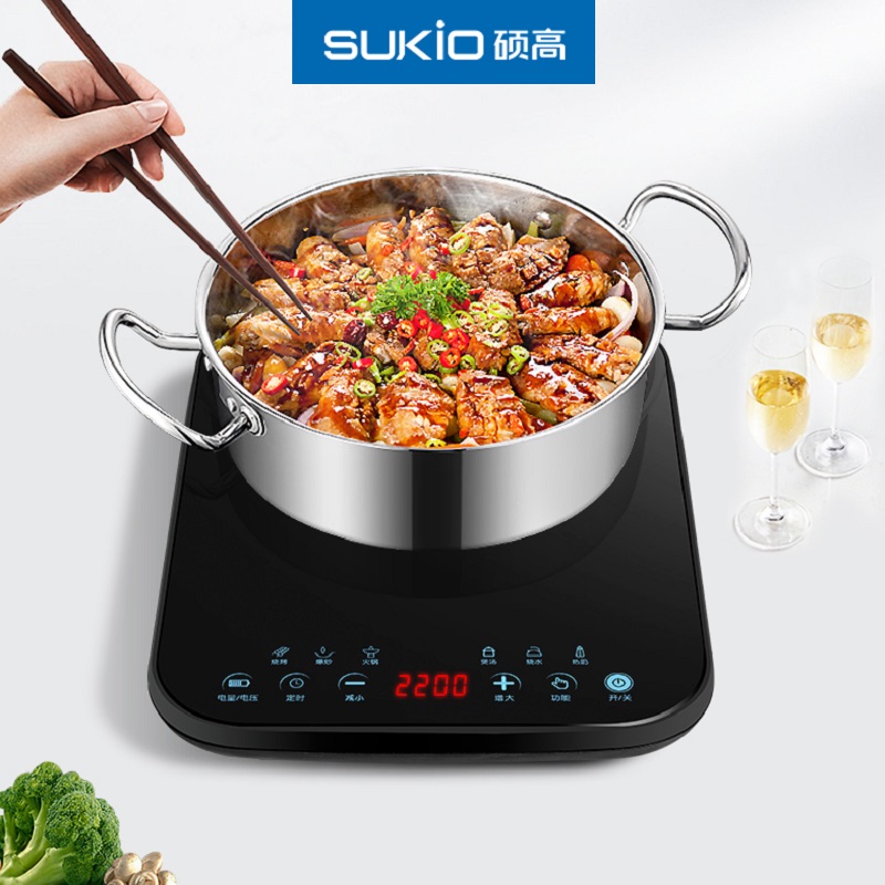 硕高 电磁炉 SK-CB04-C22S 匀火2200W超薄电磁灶(升级)