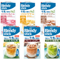 (清仓)-季节限定日本进口AGF Blendy冷泡牛乳系列奶茶 速溶固体饮料可可抹茶咖啡多口味冰冲饮
