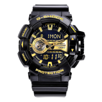 卡西欧(Casio)手表G-SHOCK系列多功能防水石英男表 GA-400GB-1A9