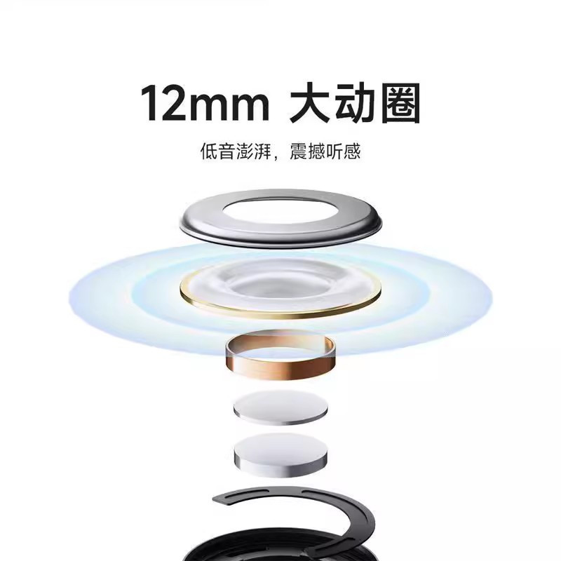 小米Redmi buds4活力版真无线蓝牙耳机通话降噪耳机 黑色