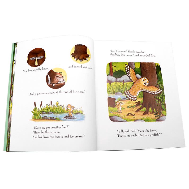 [正版]进口英文原版绘本 The Gruffalo 咕噜牛 儿童英语启蒙寓言故事书 亲子阅读 童真与诗意 狐假虎威故事图片