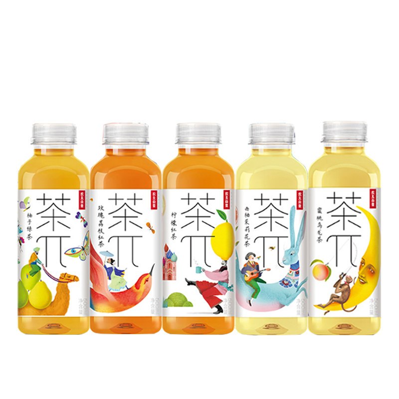 农夫山泉茶派π500ml515瓶装蜜桃乌龙西柚茉莉花柠檬红茶饮料视频