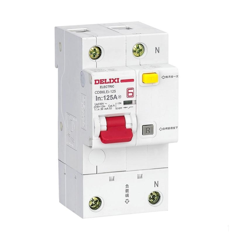 德力西delixielectriccdb6lei系列小型漏电断路器cdb6lei1253d63r300