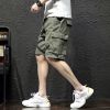梵克公牛棉哈伦裤男多口袋基础大众牌5常规休闲基础大众流夏季中裤7子男士大裤衩大码裤子