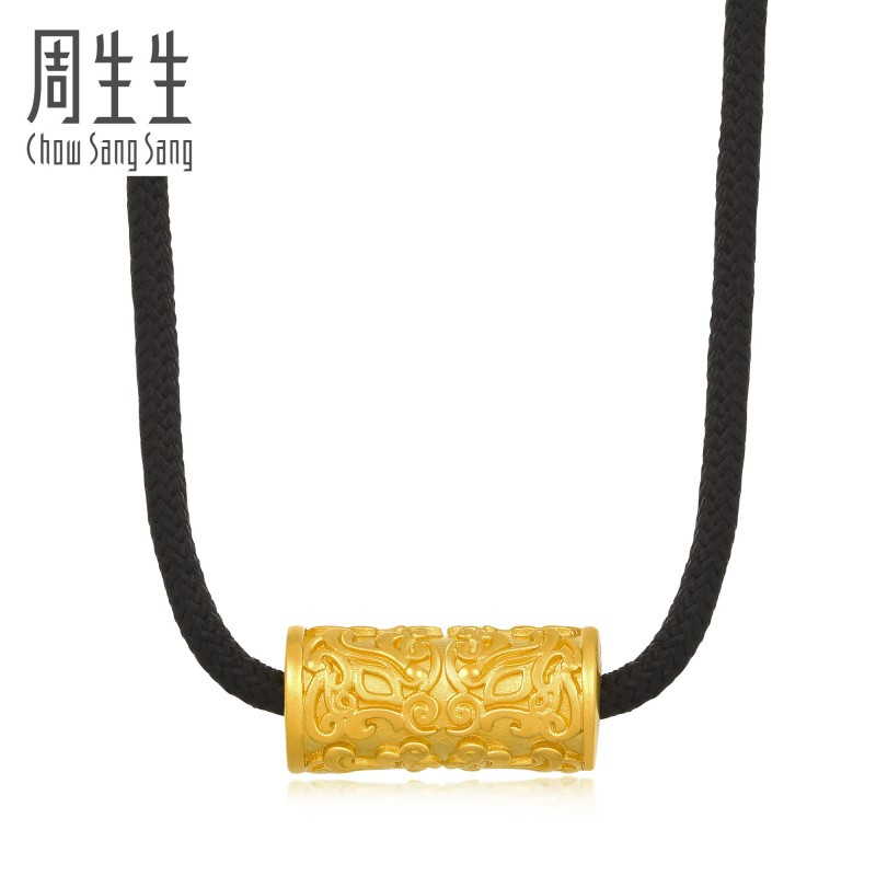 周生生chowsangsang黄金足金东方古祖古法黄金麒麟项链90494n计价