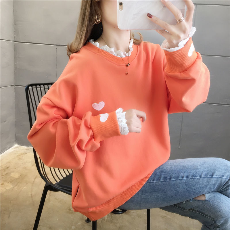 卫衣女加绒加厚春秋季2021年新款大码女装百搭外套学生上衣ins潮