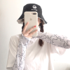 防晒女学生韩版冰丝袖套网红防晒袖套夏季冰护臂薄袖子韩版袖F6