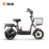 雅迪电动车小金果48V12ah锂电电瓶车踏板代步电动自行车 小金果新油光黑