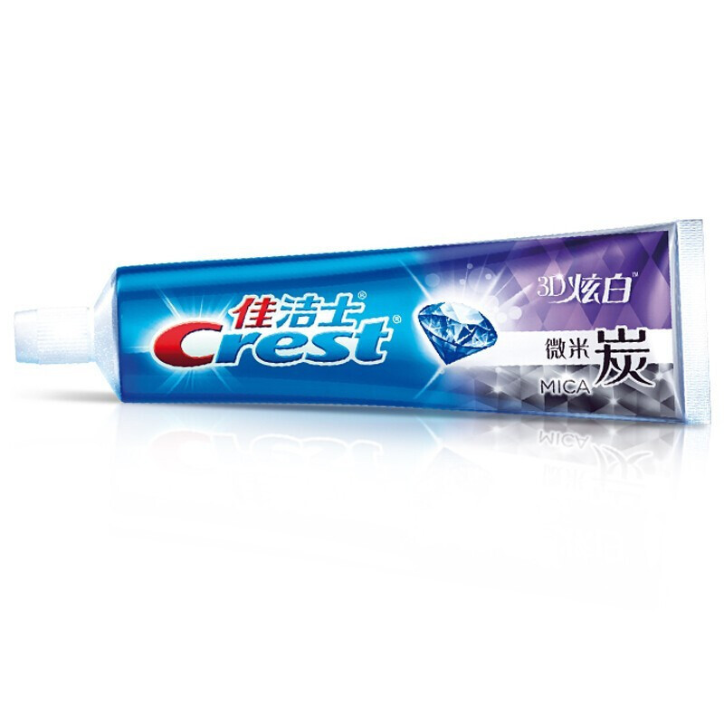 佳洁士(Crest) 微米炭牙膏3D炫白120g