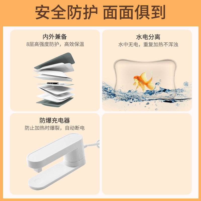 ZHSN天虹国标电热暖手宝可爱卡通公仔 洛苏暖手蓝色