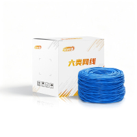 领柯捷 LKJ-WX08 300.00米/箱 0.57mm 六类4对非屏蔽低烟无卤 网线 （计价单位：箱） 蓝色
