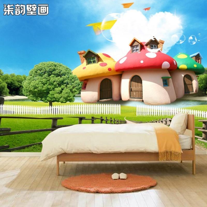 卡通农场 时尚装修沙卧室客厅大型壁画 电视背景墙纸壁纸影视墙壹德壹