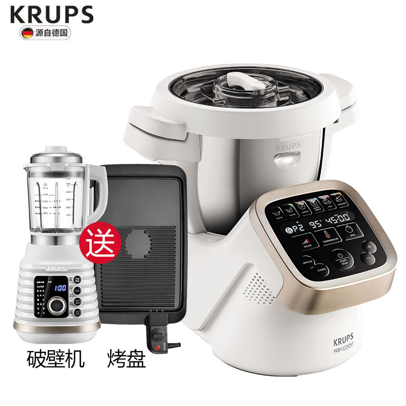 Krups HP503180原装进口多功能智能料理机切菜搅拌机碎冰绞肉和面机炒菜机器人高清大图