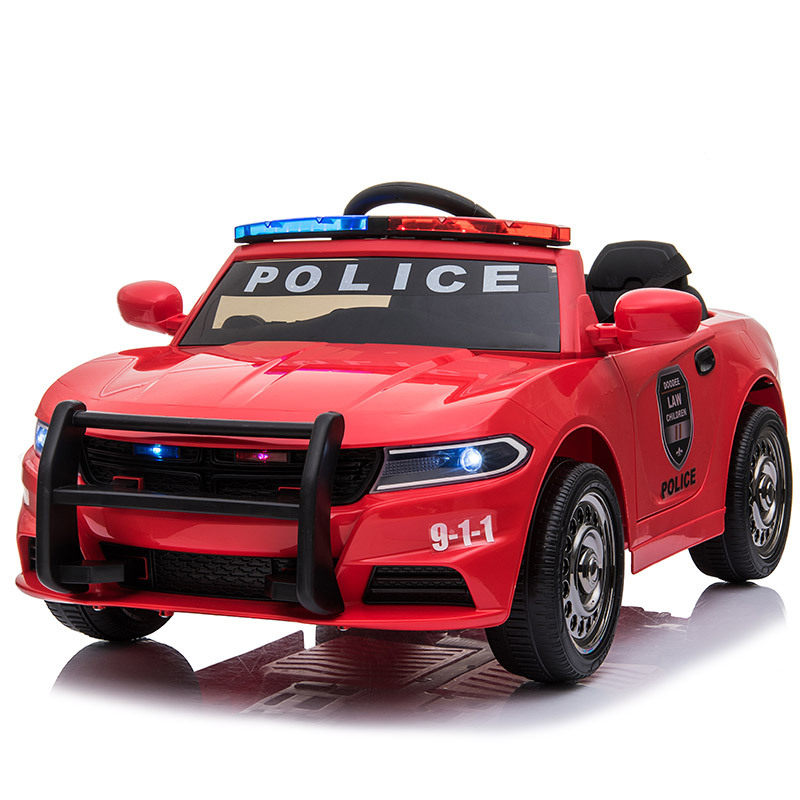 儿童电动车四轮带遥控汽车可坐小孩摇摆童车宝宝玩具车可坐人警车