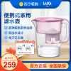 莱卡(LAICA) 滤水壶LA35EN-P 家用滤水壶过滤净水器 西西里系列3.5L樱花粉 除垢专用进口滤芯 一壶四芯