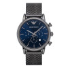 阿玛尼(EMPORIO.ARMANI)手表时尚简约腕表商务三眼石英表男士手表AR1979