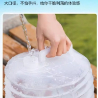 时光旧巷户外折叠储水桶自驾游车载便携装蓄水箱罐塑料带龙头家用水桶伸缩