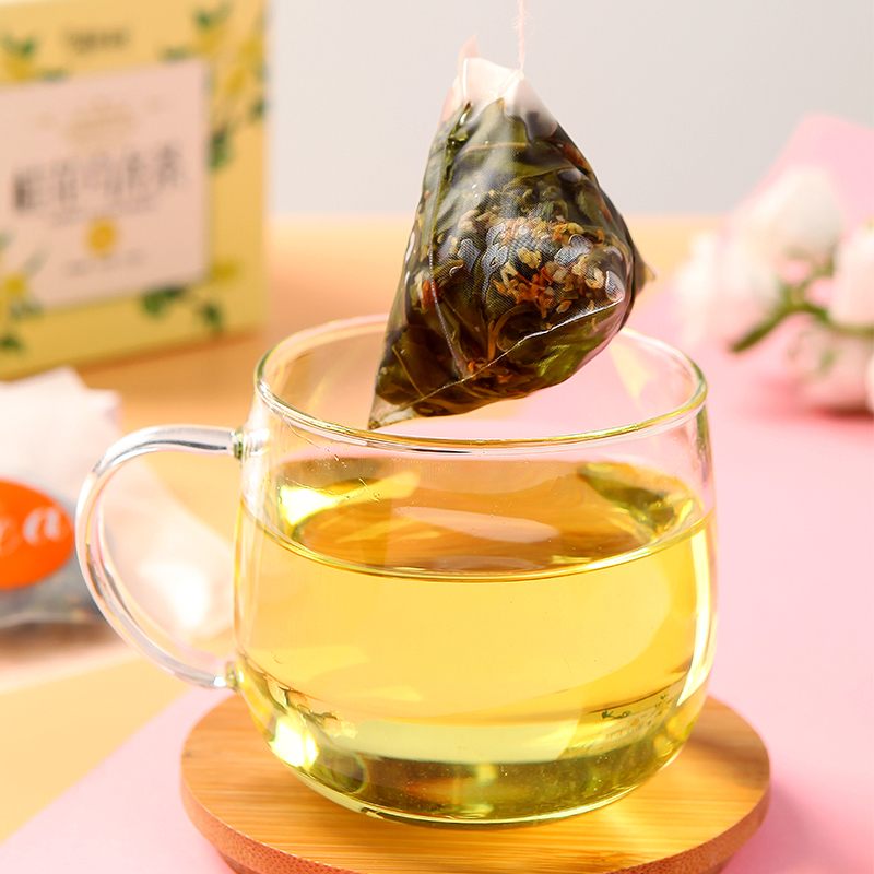 [礼盒6盒]蒲草茶坊蜜桃乌龙三角包茶组合花茶茉莉花茶6盒共250g高清大图
