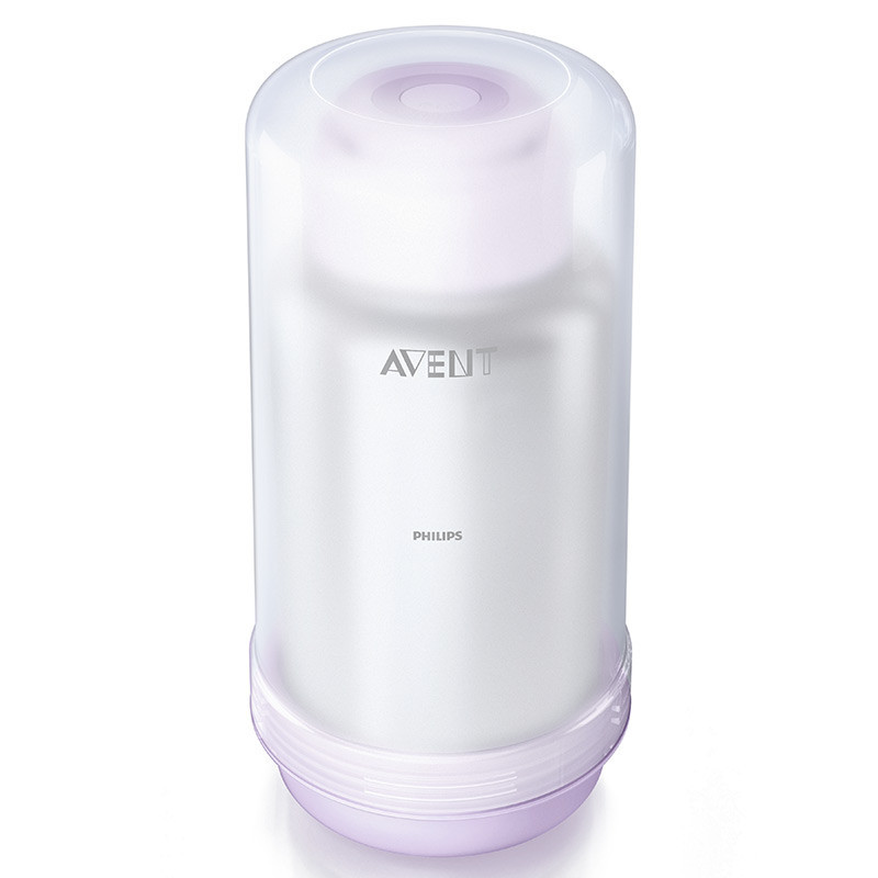 飞利浦 AVENT 暖奶器 新安怡便携式温奶杯暖奶杯热奶杯500ml温奶器 SCF256/00 浅紫不锈钢 pp 硅胶