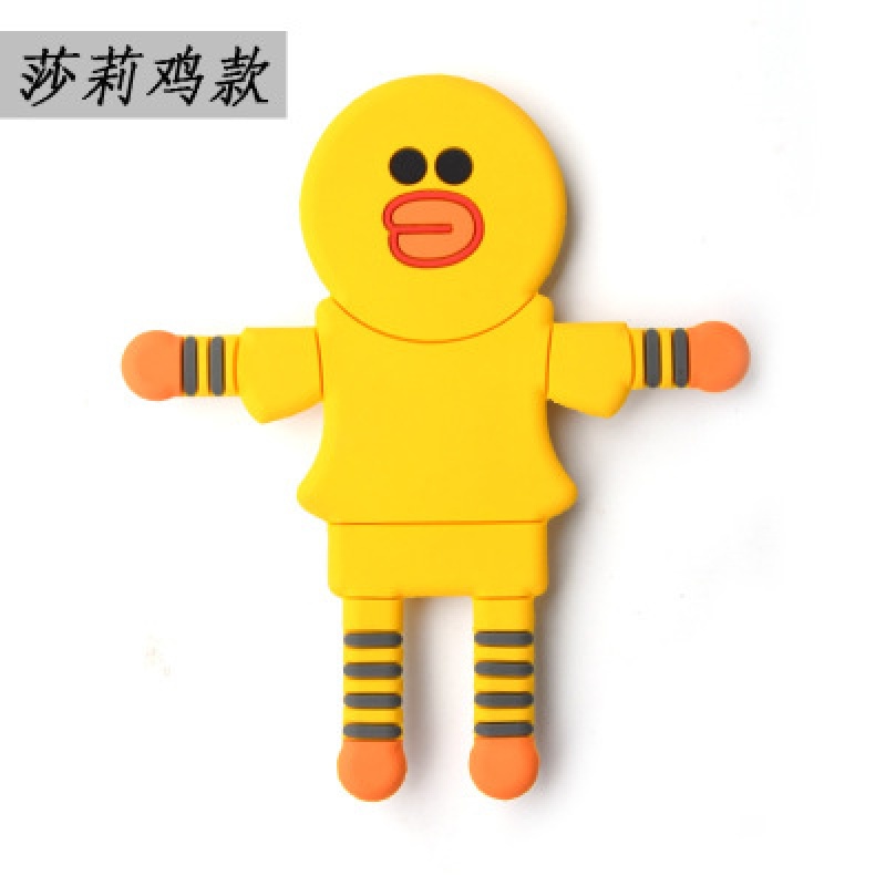 火豹车载手机架社会小猪汽车用车内出风口导航支撑座可爱卡通硅胶支架 黄鸭送香片手机座