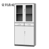 豪利鑫威钢制二斗文件柜办公室档案柜850*400*1850mm[工厂现做 7天内发货]