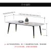 北欧ins网红大理石餐桌椅组合长方形饭桌家用小户型桌子现代简约