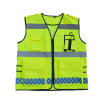 君灵景天 反光背心马甲牛津布晶格反光条交通施工警示服执勤马夹反光衣 牛津布 180