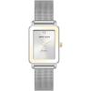 Anne Klein 女士手表 Genuine Diamond Dial 时尚石英女表 钢带甜美小方表