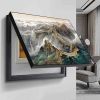 电表箱装饰画免打孔现代简约客厅餐厅挂画总开关电闸盒遮挡配电箱 万里长城 40*30可遮盖32*22-遮挡式